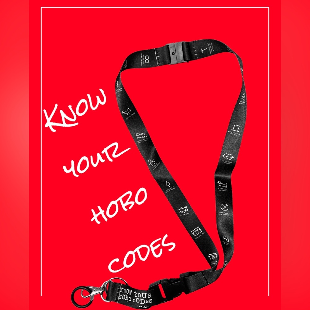 HP🎉🆕Limited Edition 2-in-1 Lanyard; detachable; “KNOW YOUR HOBO CODES”